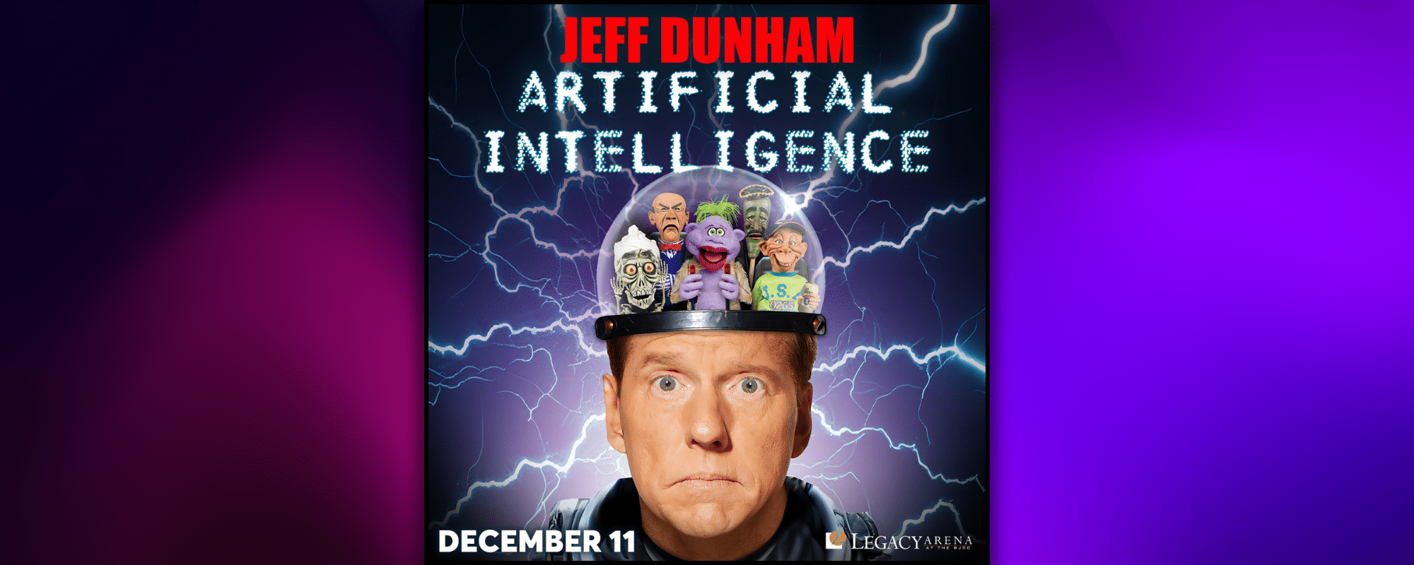 Jeff Dunham Dec. 11 at Legacy Arena