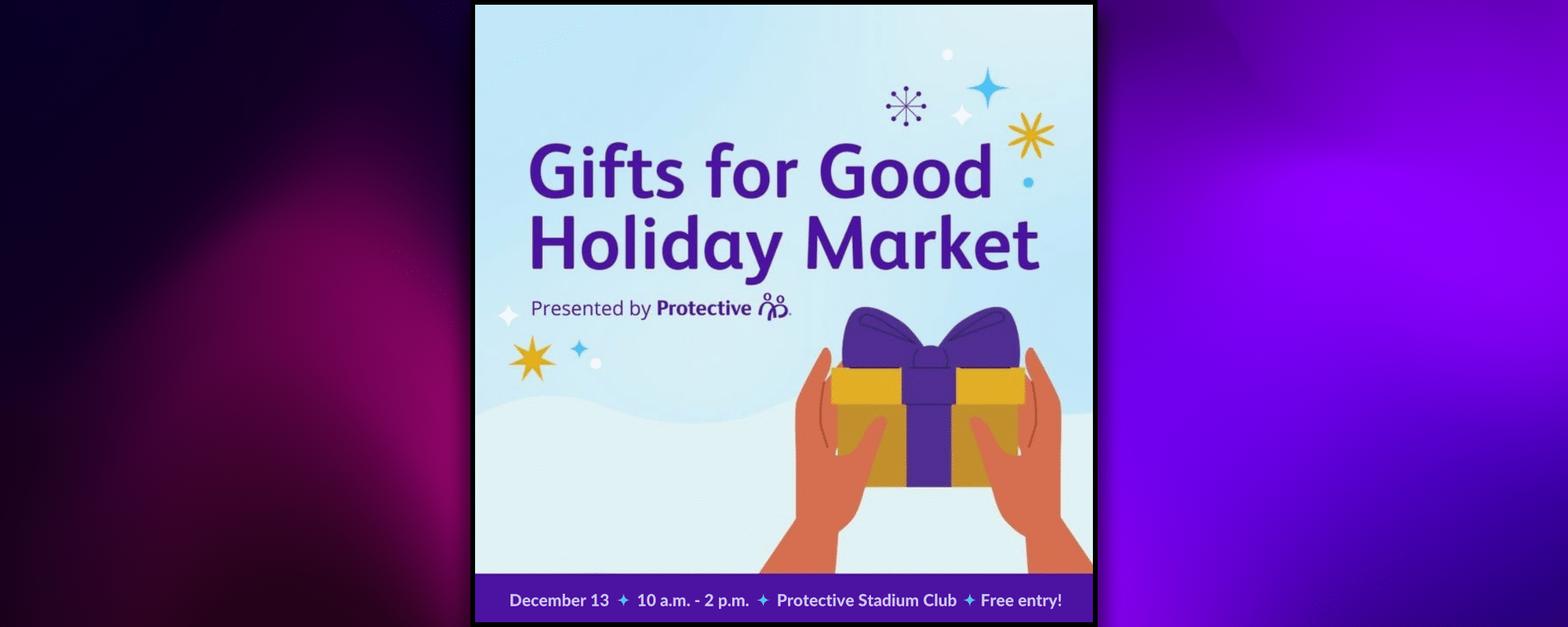 Gifts for Good Holiday Market on Dec. 13, 2025