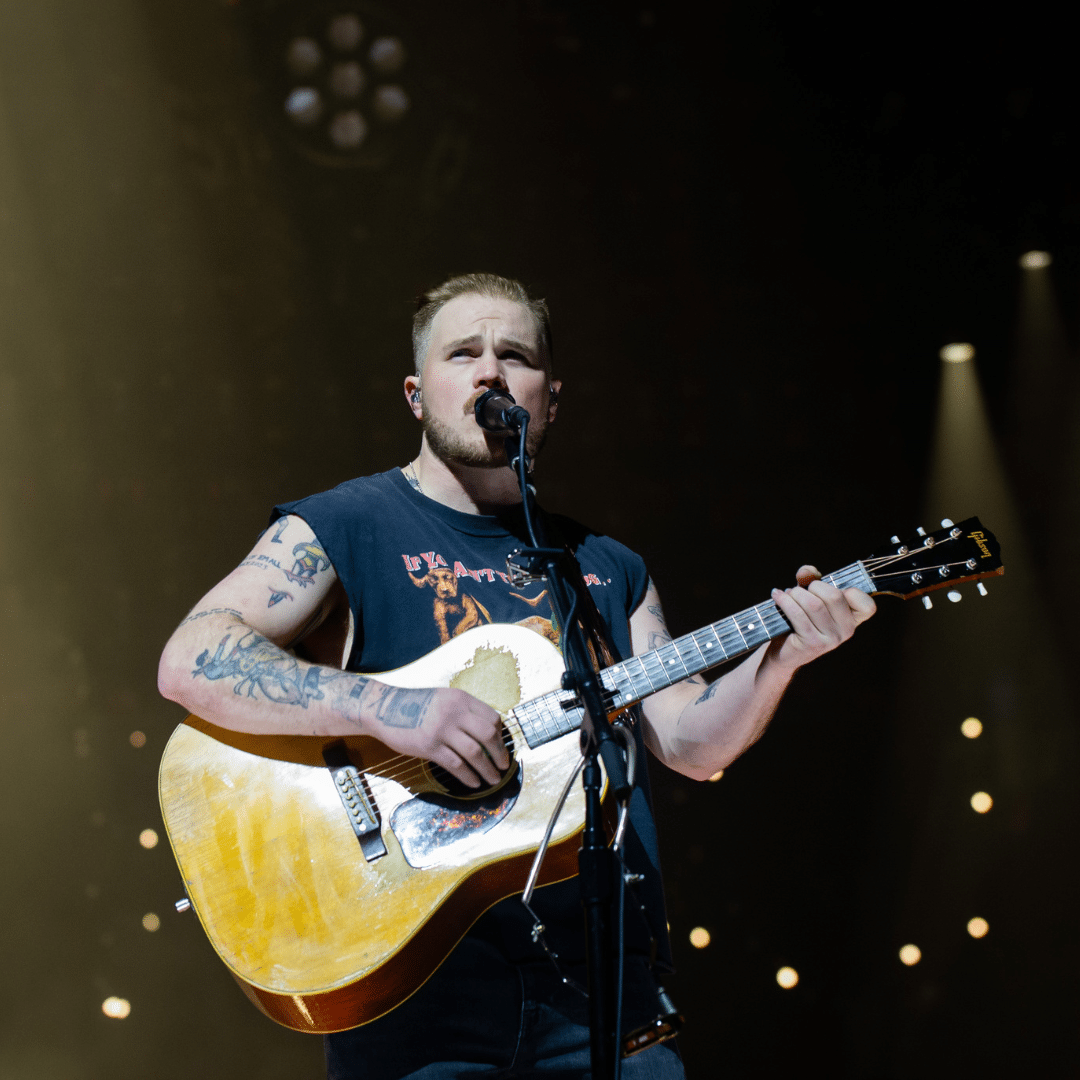 Zach Bryan performing at Legacy Arena on March 22, 2024.